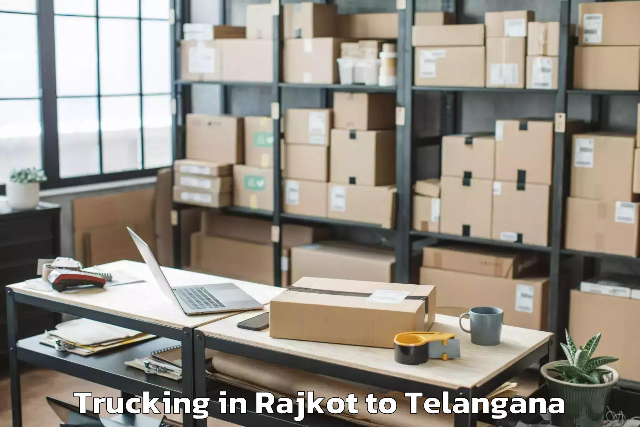 Comprehensive Rajkot to Lingampet Trucking